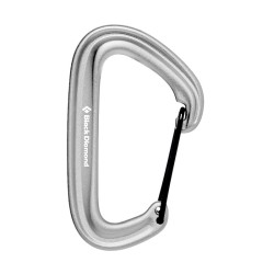 Leichter Drahtbügel-Schnappkarabiner, farblich passend zu allen gängigen Klemmgeräten.